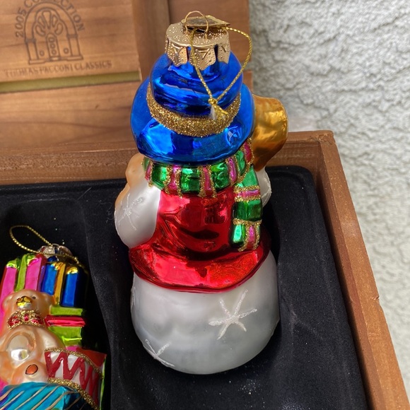 Thomas Pacconi Classics 2005 Collection Glass Xmas Christmas Ornaments Boxed Set - Picture 7 of 11